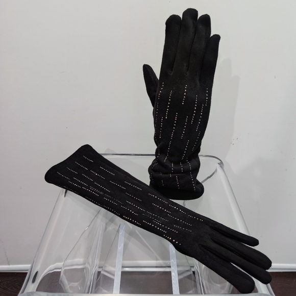 Polyester Long Gloves with Line Stone - Picture 8 of 8
